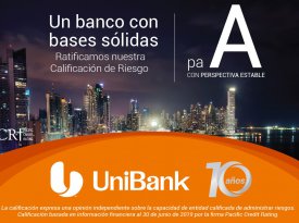 Calificación de Riesgo al 30 de junio de 2019 - Unibank Calificación de Riesgo al 30 de junio de 2019 - Unibank
