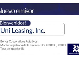 Uni Leasing realiza emisión de Bonos Corporativos Uni Leasing realiza emisión de Bonos Corporativos