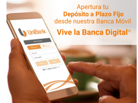 Sin salir de casa puedes aperturar tu Depósito a Plazo Fijo desde nuestra Banca Móvil