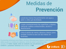Medidas de prevención COVID19 Unibank