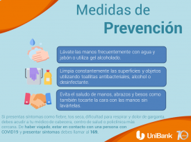 Medidas de prevención COVID19 Unibank Medidas de prevención COVID19 Unibank