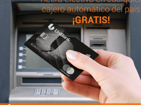 Retira efectivo en cualquier cajero automático del país ¡GRATIS!